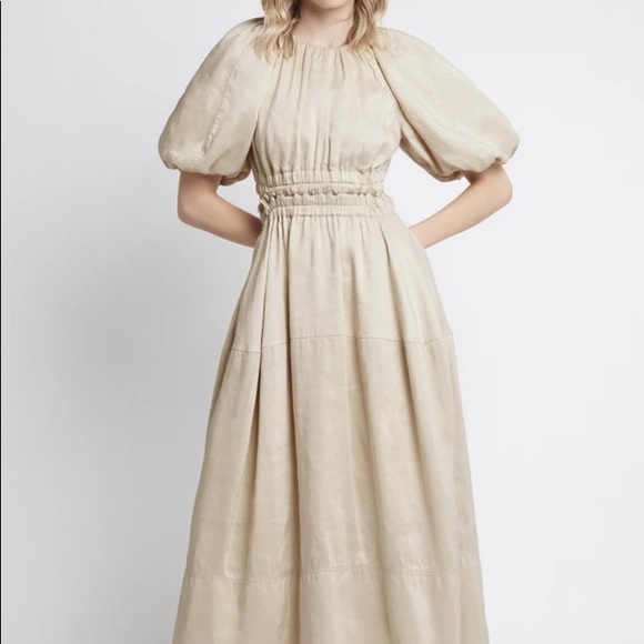 AJE Euphoria Cut Out Dress Stone • Size 8 • RRP $625 - Picture 3 of 16